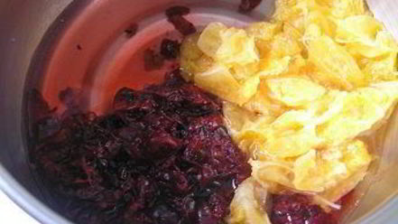 Рецепт клюквенно-мандаринового морс