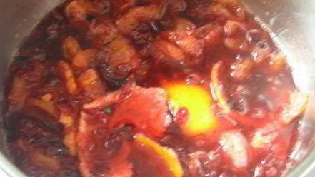 Рецепт клюквенно-мандаринового морс