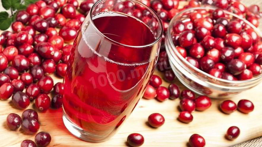 Рецепт клюквенного морса из замороженных ягод