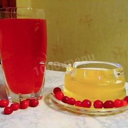 Рецепт Клюквенного морса с медом