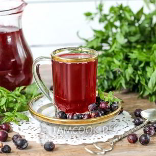 Рецепт Морса из замороженной черной смородины