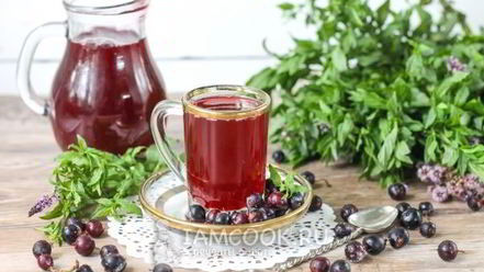 Рецепт морса из замороженной черной смородины