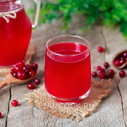 Рецепт Морса из замороженной клюквы