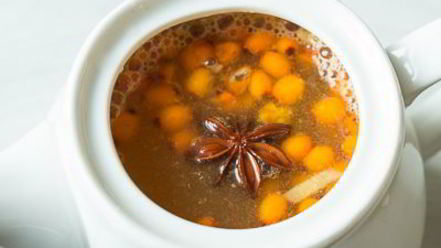 Рецепт облепихового напитка с имбирем