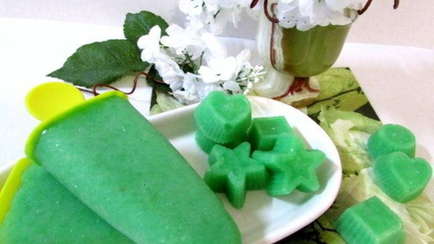 Рецепт огуречного льда с мятным сиропом