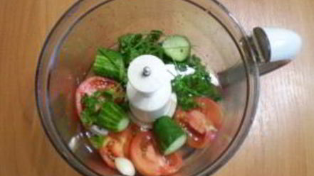 Рецепт овощного зеленого коктейля