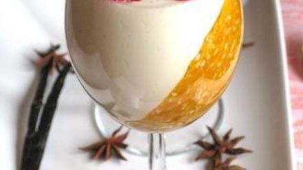 Рецепт панны котта с тыквенно-злаковым коктейлем