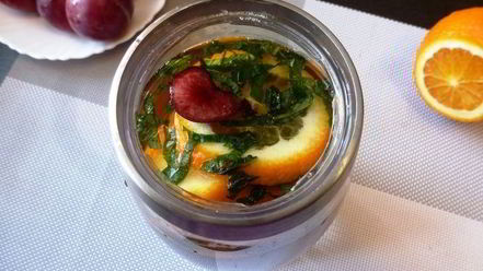 Рецепт безалкогольной сангрии на зеленом чае