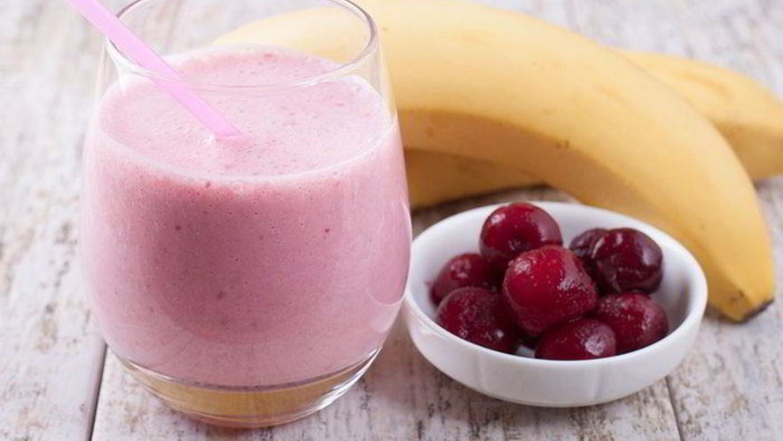 Рецепт бананова-вишневого смузи
