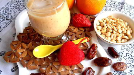 Рецепт бананового смузи с карамельным вкусом