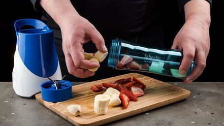 Рецепт фруктово-творожного смузи с семенами чиа