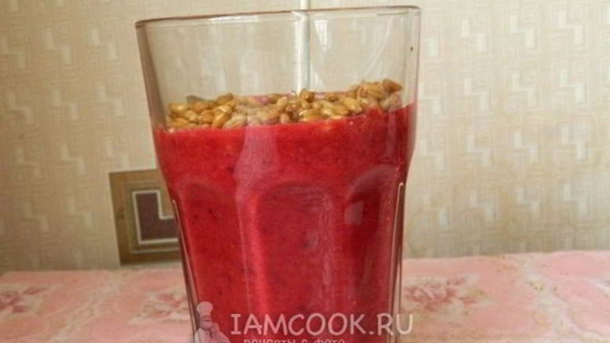 Рецепт фруктового смузи с пророщенной пшеницей