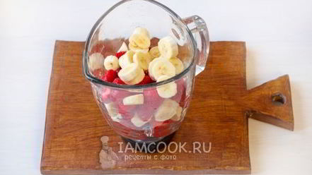 Рецепт клубнично-бананового смузи