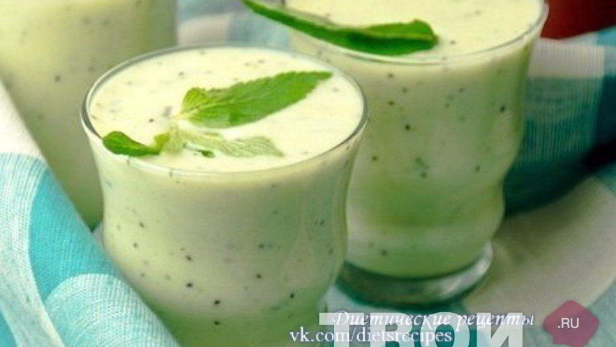 Рецепт молочно-фруктового смузи с киви и бананом
