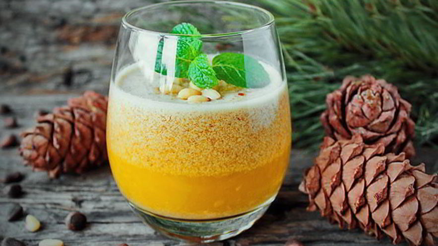 Рецепт облепихового смузи с кедровыми орешками