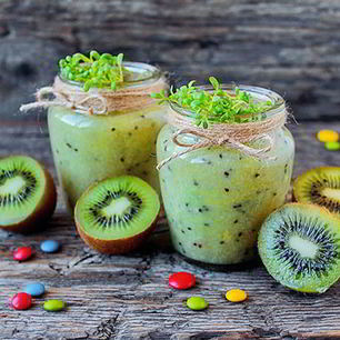 Рецепт Пшенного смузи из киви и сельдерея