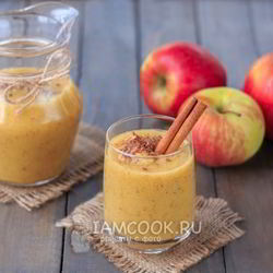 Рецепт Смузей из банана и яблок с апельсиновым соком