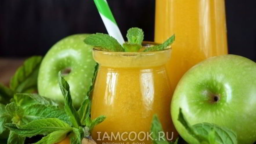 Рецепт смузей из яблока и консервированного манго