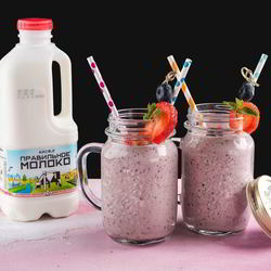 Рецепт Смузей с голубикой и бананом