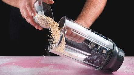 Рецепт смузей с голубикой и бананом