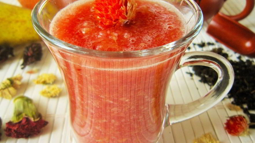 Рецепт смузей с грушей, апельсином и зеленым чаем