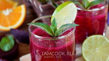 Рецепт смузей с печеной свеклой