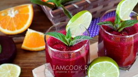 Рецепт смузей с печеной свеклой