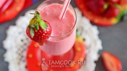 Рецепт смузей с замороженной клубникой