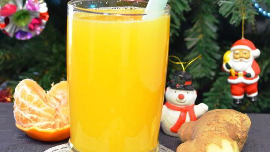 Рецепт мандаринова-имбирного сок