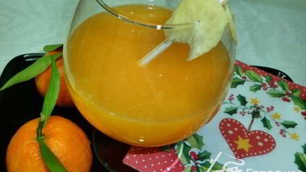 Рецепт мандаринова-имбирного сок
