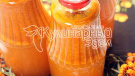 Рецепт облепихового сока