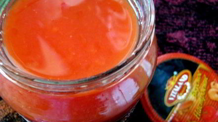 Рецепт томатного сока с мякотью