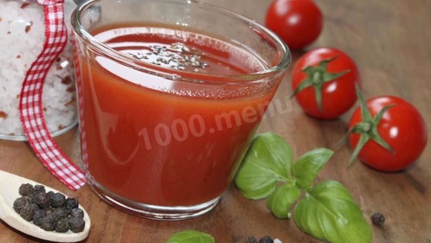 Рецепт томатного сока с солью
