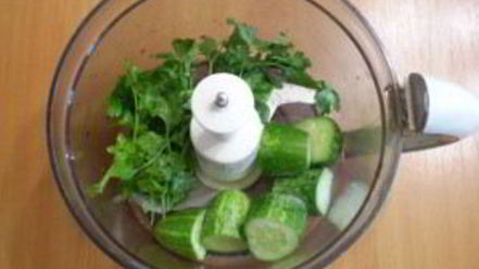 Рецепт зеленого коктейля с огурцом