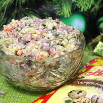 Салаты с ветчиной