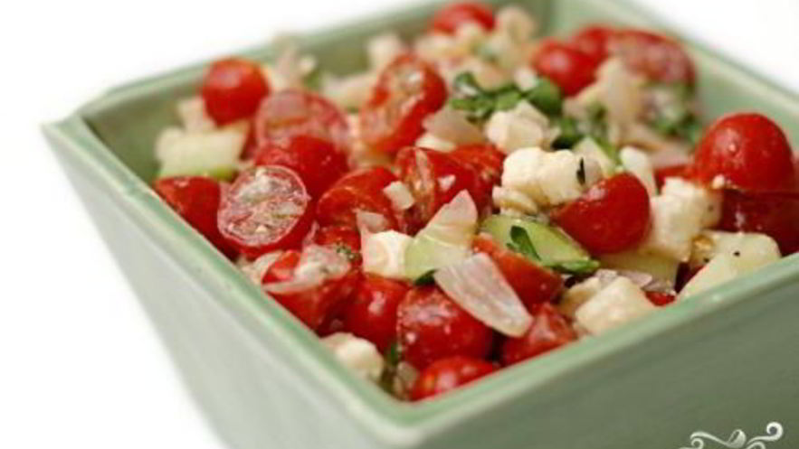 Рецепт греческого салата из помидоров черри