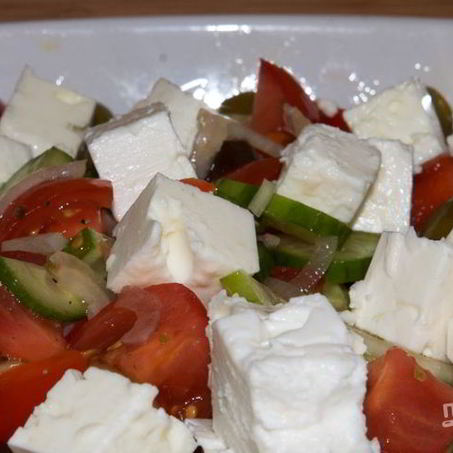 Рецепт Греческого салата с брынзой