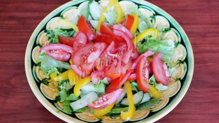 Рецепт греческого салата с фасолью