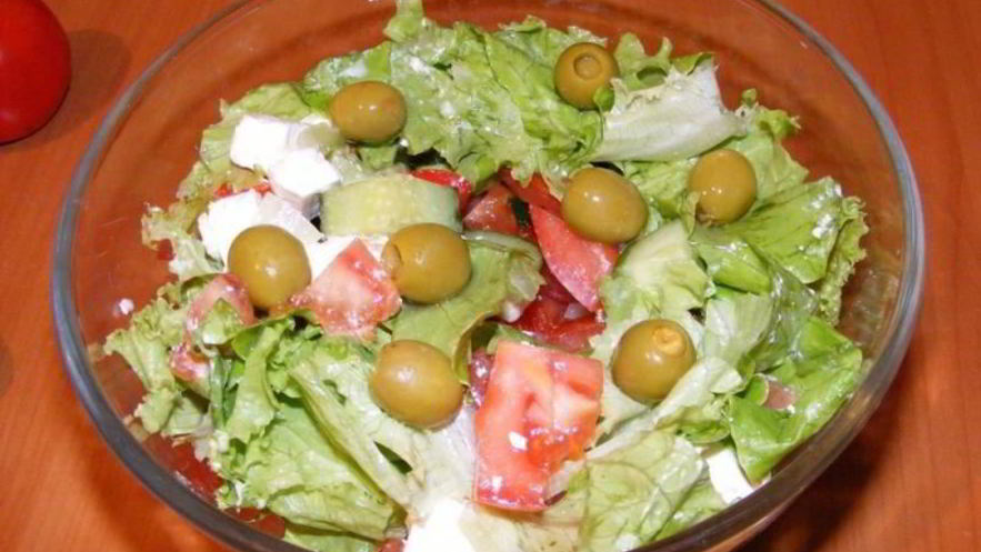 Рецепт греческого салата с фетой классический