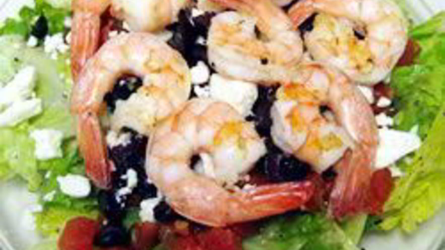 Рецепт греческого салата с креветками
