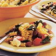 Рецепт Греческого салата с макаронами