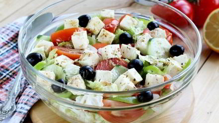 Рецепт греческого салата с пекинской капустой