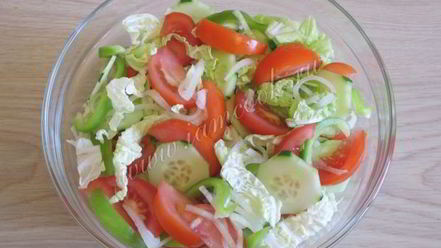 Рецепт греческого салата с пекинской капустой