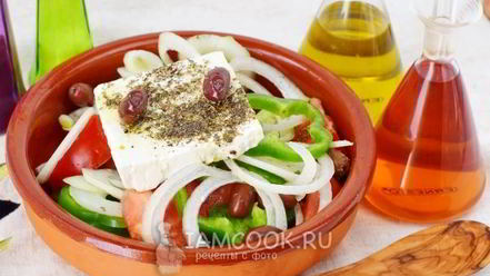 Рецепт греческого салата с сыром фета