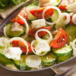 Рецепт Простого греческого салата по-гречески