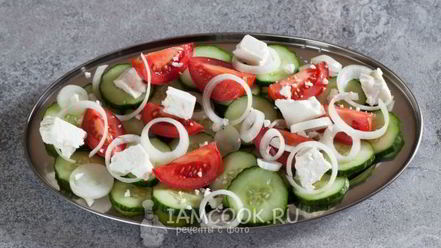 Рецепт простого греческого салата по-гречески