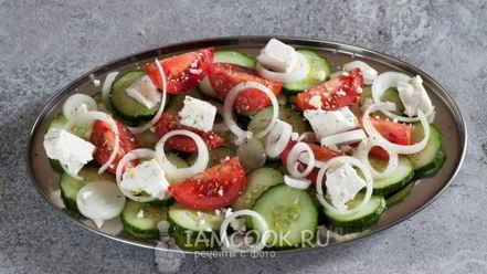 Рецепт простого греческого салата по-гречески