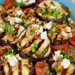 Рецепт Салата из гречки с баклажаном