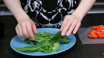 Рецепт салата из гречки с баклажаном