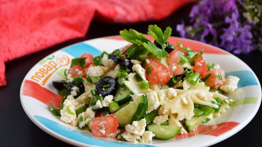 Рецепт салата с брынзой по-гречески